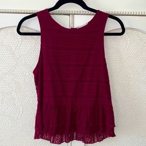 Lace Tank Top with buttons going down in the back